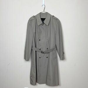 Vintage Christian Dior Monsieur Wool Lined Trench Coat